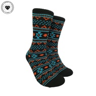 Oldschool Men's Long Socks - Men's Long Thick Patterned Socks