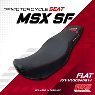 MSX SF เบาะปาด AKS made in thailand เบาะมอเตอร์ไซค์ ผลิตจากผ้าเรดเดอร์ หนังด้าน ด้ายแดง