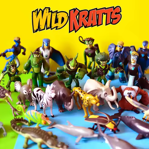 Wild Kratts Animals Brother Martin Chris Koala bat lizard whale dolphin zebra Orangutan chameleon li