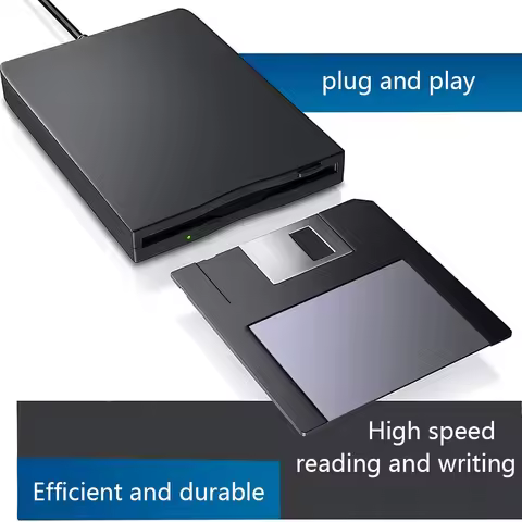 USB external mobile floppy drive 1.44M FDD external 3.5-inch industrial floppy drive compatible with