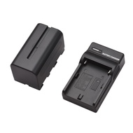 [topk1] NP-F750/ NP-F770 Camera Battery and Charger Kit 1PC 7.2V 5200mAh Large Rechargeable with USB