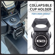 Motorcycle Foldable Cup Holder For BMW C400X C400GT Scooter Drink Bottle Rack Beverage Holder CNC Wa
