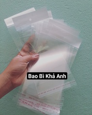 size 9x18 - 10x20 Túi kiếng trong có lỗ treo 📕túi opp màng ngọc treo ốp điện thoại  📔túi bóng kính N