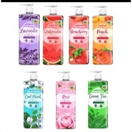 Watson body wash green tea lavender water melon peach 1 liter