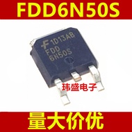 3PCS New FDD6N50TM Silk Printing FDD6N50 500V/6A MOS Tube TO-252