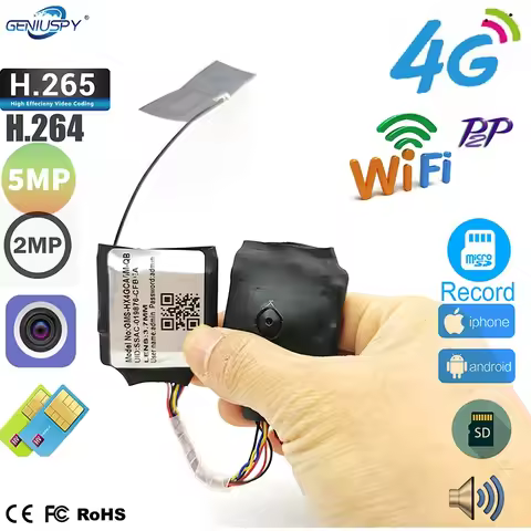 Diy Camhi 5MP 3G 4G SIM Lte IP Camera Module 5MP IMX335 1920P imx307 2MP Wireless MINI 4G Audio TF C