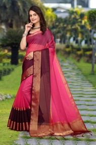 [Pre Order] 1 Minute Ready To Wear / Normal KHADI COTTON Saree ~ Delivery Lead Time : 10 days