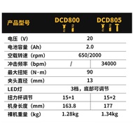 DEWALT DEWALT 20V Lithium Battery Brushless Compact Electric Drill Screwdriver Stepless Speed Regula