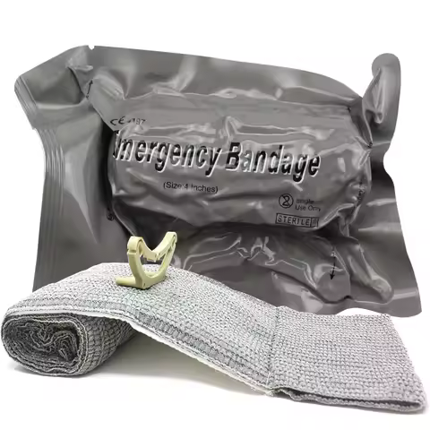 4/6/8 Inch Israeli Bandage Wound Dressing Emergency Compression Bandage Traumatic Hemostatic Bandage