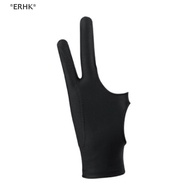 ERHK 1pc Black 2 Fingers Anti-fouling Gloves Anti Touch Hand Drawing Writing Glove new