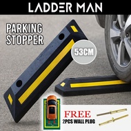 53CM Rubber Curb Parking Block Wheel Stopper Carpark Floor Speed Hump Stopper Penahan Tayar Parking