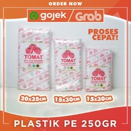 (&amp;) Plastik Pack Makanan Tomat PE 15x30 12x25 20x35 cm Berat