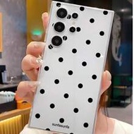 1 ชิ้น เคสโทรศัพท์ลายจุดสีดำนุ่ม, ใช้ได้กับ Honor, Galaxy A04e/12/A13/A14/A34/A50/A52/A53/A54/S21/S2