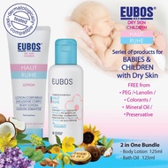 EUBOS Haut Ruhe Baby Bath Oil & Body Lotion (2 in one bundle)