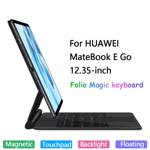 Backlit Touchpad Magic Keyboard For HUAWEI MateBook E GO 12.35 inch 2023 2022 GK-G58 W76 Magnetic Sm