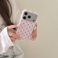For iphone17 16 15/14pro/15pro/14promax case/13/13pro/ Round foundation make-up color dots /16promax