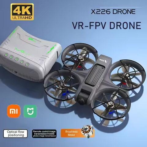 DWi X226 VR FPV Drone 4K HD Dual Camera Aircraft Brushless Motor WIFI 5G RC Quadcopter Optical Flow 