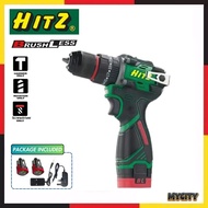 HITZ HJB-4133 18V Brushless Cordless Impact Drill l Drill Cordless Drill Hammer l Mesin Drill Gerudi