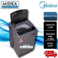 MIDEA 7.5KG Top Load Auto Washer MA100W75
