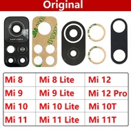 Original Rear Back Camera Glass Lens For Xiaomi Mi 8 9 9T 10 10T 11 11T Lite 12 Pro 5G / Mi Note 10 