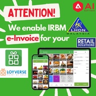 Loyverse POS + LHDN EINVOICE READY + 10.1-inch L-Shape P.O.S Digital Signage - Quad-core A17 | 2GB R