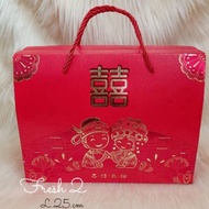 MERAH Paper Paper Bag 25CM Red Paper Bag Pe Paper Towel Box