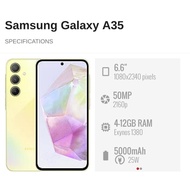 Used Samsung Galaxy A35 5G 6.6" (8GB RAM + 256GB ROM) || Samsung Malaysia Set