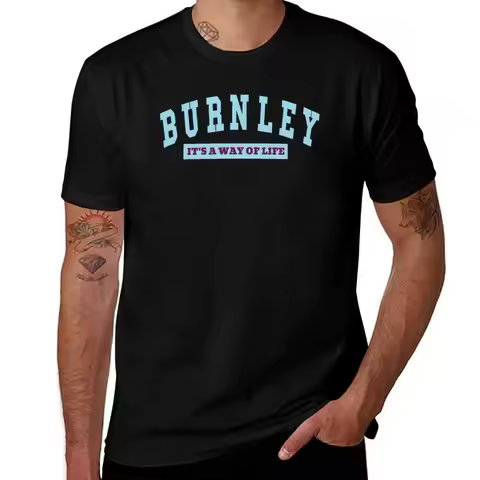 Burnley - Its A Way of Life T-Shirt Running Gym Short Sleeve Sports Tee