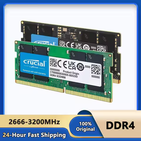 Crucial DDR4 RAM 16GB 8GB 3200MHz 2666MHz Laptop Memory SODIMM PC4-25600 21300 19200 17000 For Intel