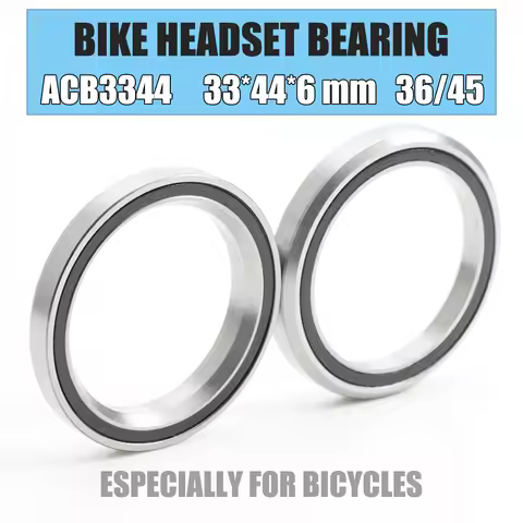 ACB3344 Bike Headset Bearings 33*44*6 mm 36/45 2PCS ACB Road MTB Angular Contact Bicycle Bearing ACB