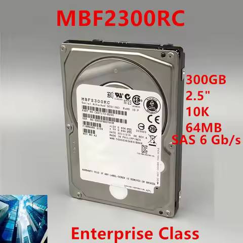 New Original HDD For Toshiba 300GB SAS 2.5" 64MB 10K For Internal HDD For Enterprise Class HDD For M
