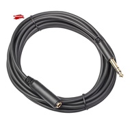 1/4 TRS 6.35MM Male to 6.35MM Female Stereo Extension Cable Gold Plated Headphone Extension Cable Co