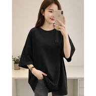 2S023 1XL-5XL Tshirt Women Clothes Tshirt Crop Top Blouse T shirt Plus Size Woman Ladies Plus-Size T