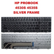 HP Probook 4530s 4535s Silver & Black Frame US Layout Version Laptop Keyboard