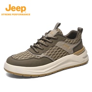 จี๊ป | รองเท้าเดินป่า Jeep Official Mens Outdoor Climbing Shoes Summer Wear-Resistant Anti-Slip Brea