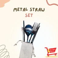 [SG Seller] Metal Straw Set