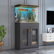Y1Aquarium Floor-Standing Household Set of Fish Tank Ecological Glass Small and Medium-Sized Fish Tank with Base Cabinet