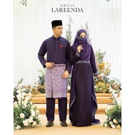 full set 9 item BAJU dress lareenda | Nikah | Tunang |kahwin | dark Purple Set Nikah| BAJU JUBAH 5 W