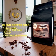 Coffee Brew Charcoal Roasted Coffee Bean, Liberica & Arabica (Special Blend) 500g , Whole bean or Gr