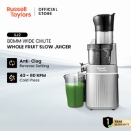 Russell Taylors เครื่องสกัดน้ำผลไม้แยกกาก คั้นน้ำผลไม้ รุ่น Cold Press Slow Juicer 80MM Feed Tube SJ