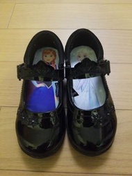 Frozen Elsa &amp; Anna 女童閃燈黑鞋