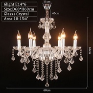 K9 Crystal LED Chandeliers Home Lighting Lustres De Cristal E14 Bulb Light Fixtures Chandelier And P