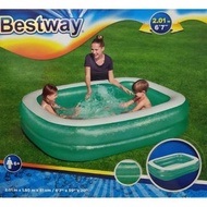 BESTWAY 2.01Meter Kolam Renang Budak Kids Swimming Pool Outdoor Pool Children Rectangular Swimming P