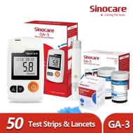 Sinocare GA-3 Blood Glucose Meter Machine 50 Strips 50 Lancets