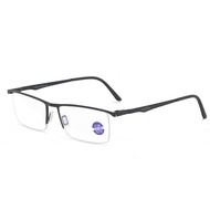 JN IMPRESSION New Half Metal Frame Anti-blue Light Reading Glasses For Men And Women+1.00+1.50+2.00+