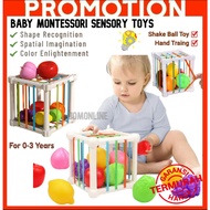 ~Ship From KL~ Baby Newborn Activity Cube Kids Toys Montessori Sensory Toys for Baby Shape Sorter Cu