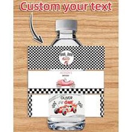 Customized Water Bottle Labels, Unique Racing Style Stickers, 10/20/30pcs Water Bottle Stickers, Siz
