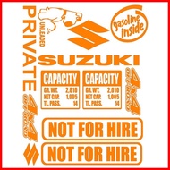 ✢ ❂ Suzuki Multicab Sticker Set Capacity Decals Pack 001