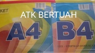 MAP PLASTIK RESLETING REL ZIPPER POCKET FILE A4 B4