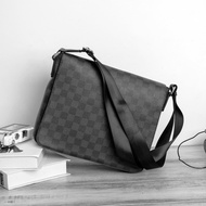 Bag Sling Bag Black Messenger Shoulder Beg A4 Elegant Casual Fashion Leather for Men